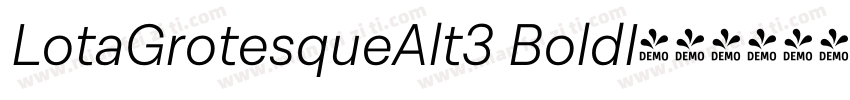 LotaGrotesqueAlt3 BoldI字体转换